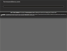 Tablet Screenshot of formsanddocs.com